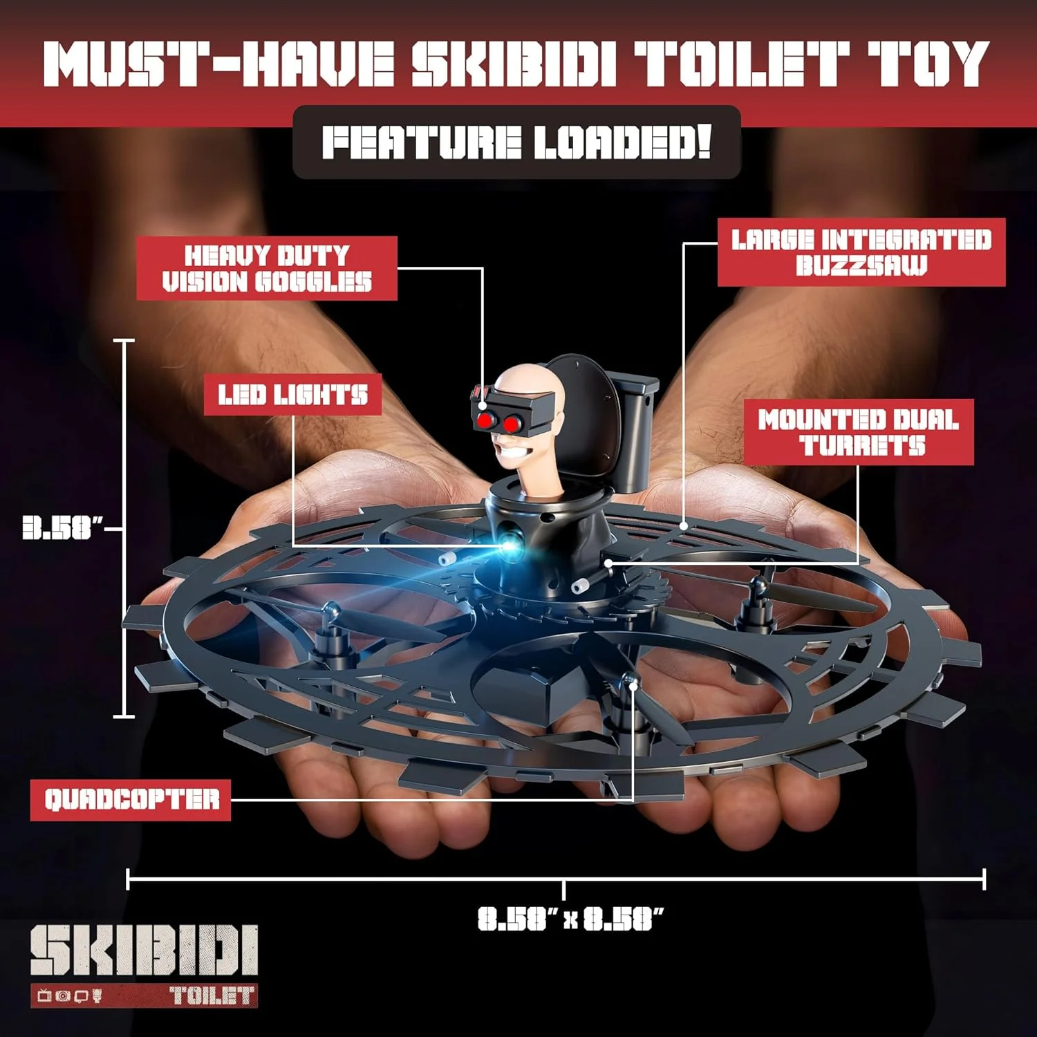 Flying Buzzsaw Skibidi Toilet Drone - Image 4