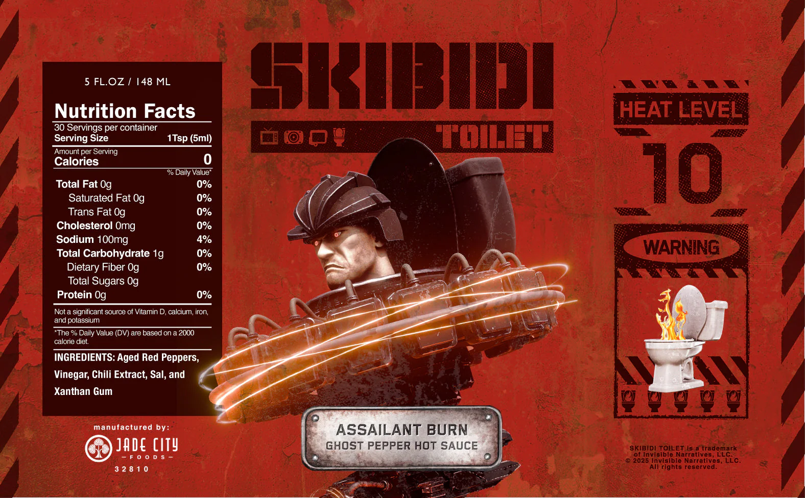 Skibidi Toilet Hot Sauce 5-Pack - Image 7