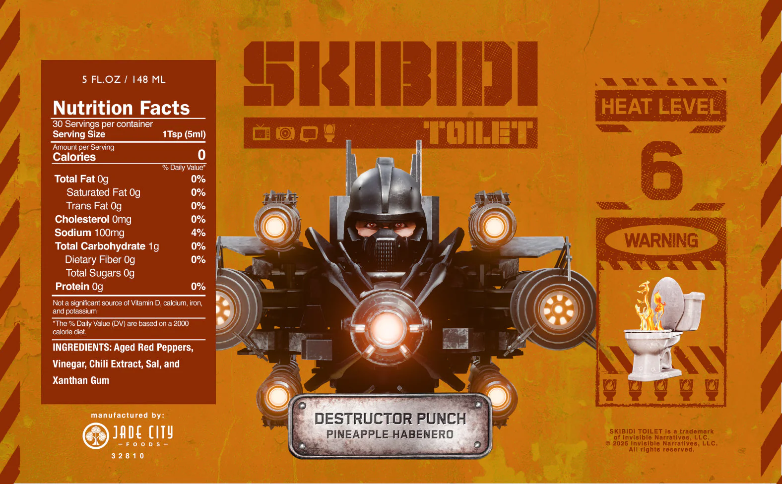 Skibidi Toilet Hot Sauce 5-Pack - Image 9